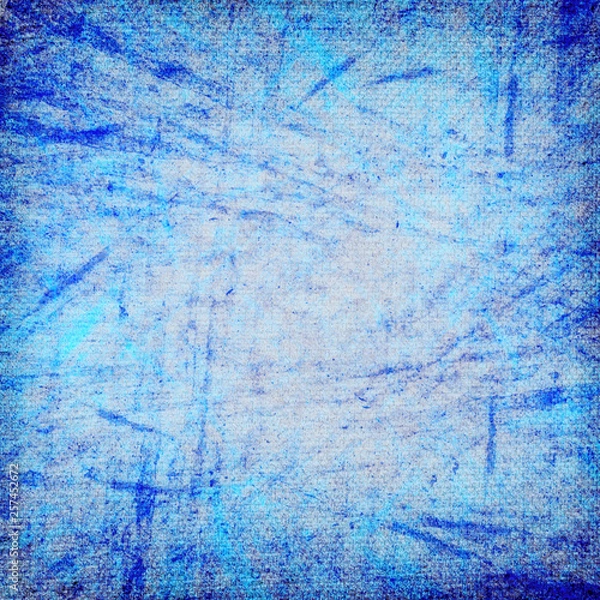 Obraz grain blue paint wall background texture