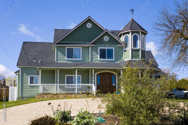 Obraz green victorian home