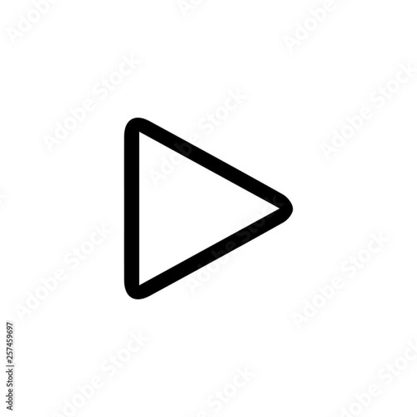 Fototapeta Play button icon. Music player sign