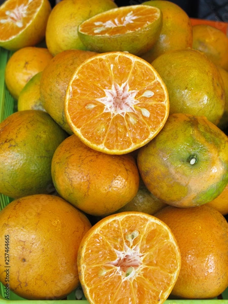 Fototapeta Oranges fruit background