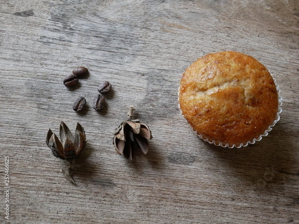 Fototapeta bread on wooden table