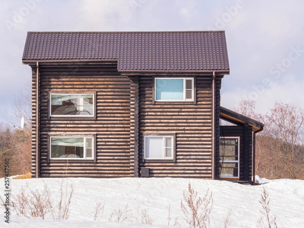 Obraz New wooden house