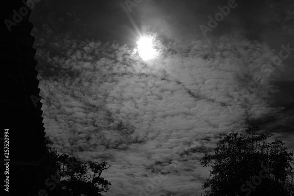 Obraz Cielo con nubes B&W