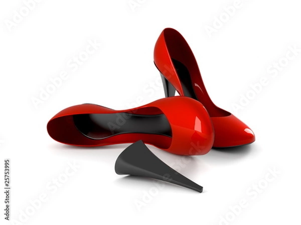 Obraz Red High Heels Shoes