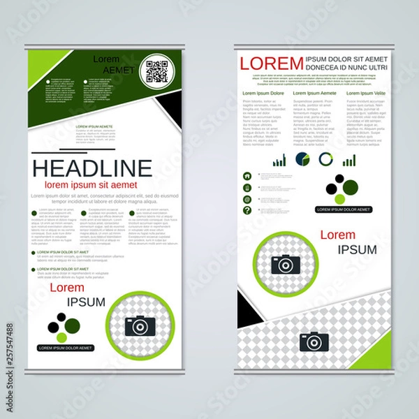 Obraz Modern roll-up business banners vector template