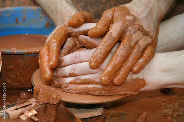 Fototapeta Potters team