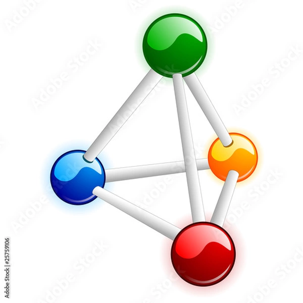 Obraz Vector molecule