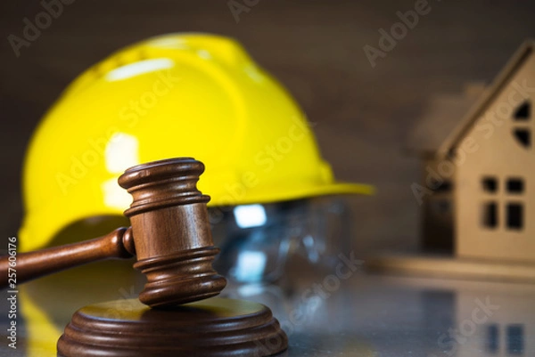 Obraz Construction law. concept image