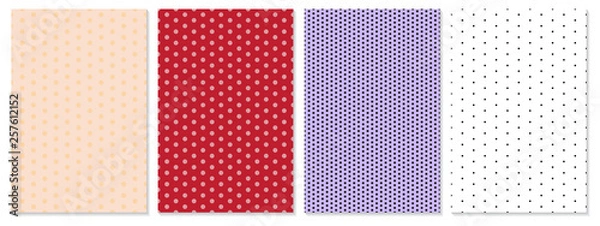 Fototapeta Polka dot pattern vector. Baby background.