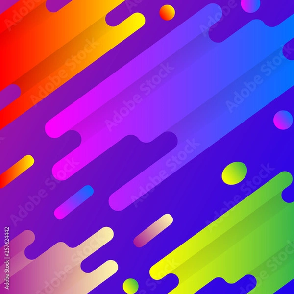 Fototapeta Vector drawing of colorful and bright background