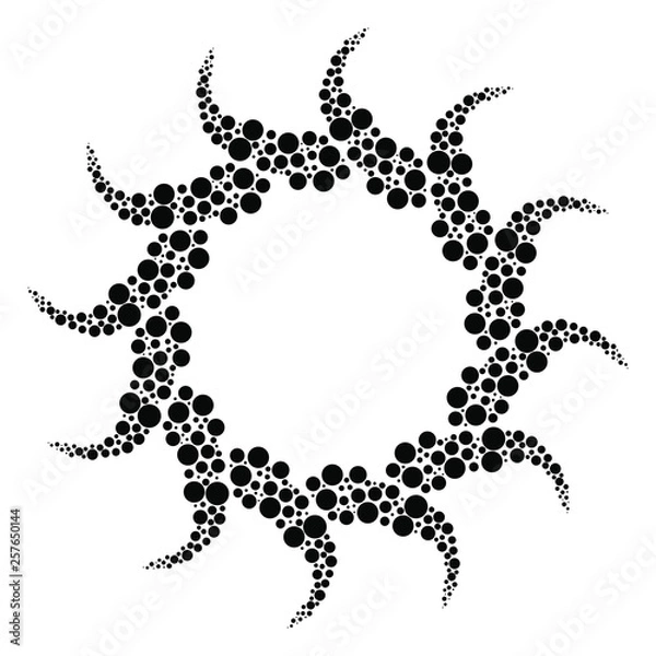 Obraz Abstract creative sun logo design element