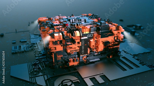 Obraz Industry 4.0 future industrial revolution