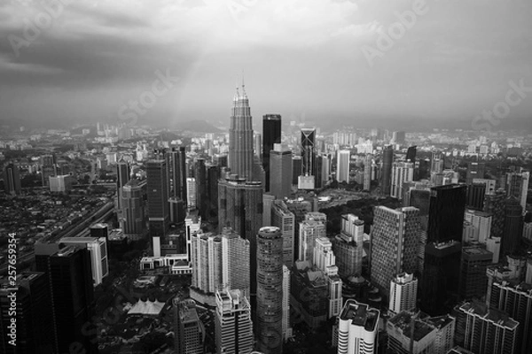 Fototapeta Aerial View of Kuala Lumpur