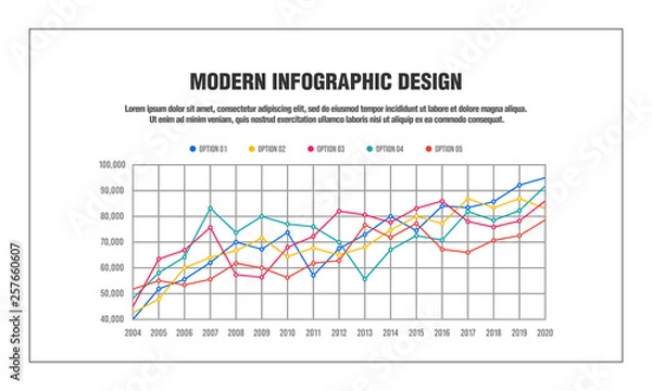 Fototapeta Infographic design elements