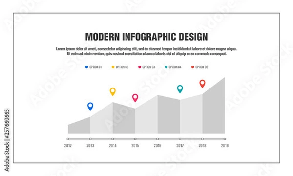 Fototapeta Infographic design elements
