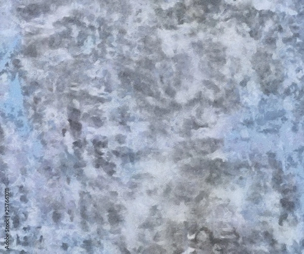 Fototapeta Weathered abstract grunge texture. Background with paint strokes and splashes. Pattern with dirty and blots elements. Retro oil style. Simple closeup template for graphic design