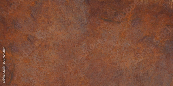 Fototapeta Panoramic grunge rusted metal texture, rust and oxidized metal background. Old metal iron panel. High resolution quality 