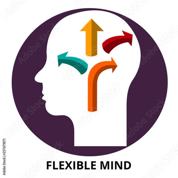 Obraz Flexible Mind Abstract Icon Surrealism  Vector