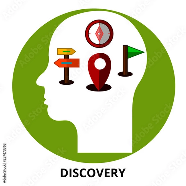 Obraz Discovery Abstract Icon Surrealism Vector