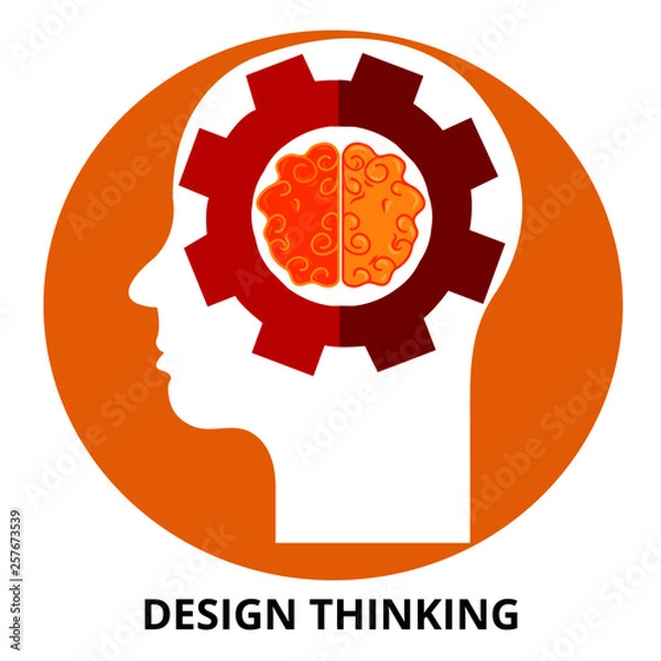 Obraz Design Thinking Abstract Icon Surrealism Vector