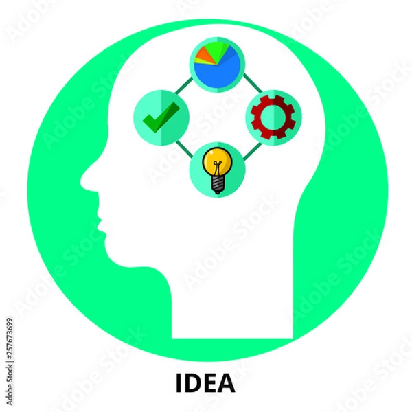 Obraz Idea Abstract Icon Surrealism Vector