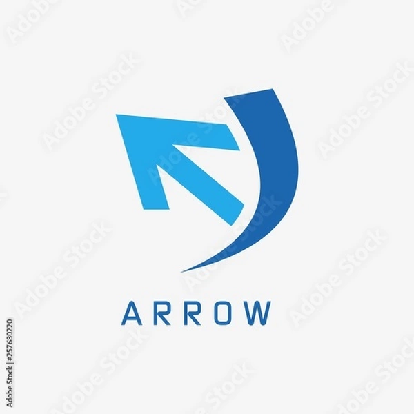 Fototapeta Modern Arrow Logo Template
