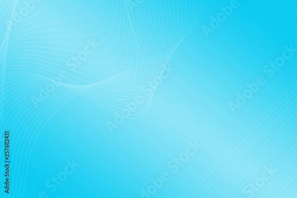 Fototapeta abstract, blue, wave, design, light, illustration, technology, curve, wallpaper, pattern, lines, line, color, texture, gradient, motion, art, digital, graphic, futuristic, backdrop, water, waves