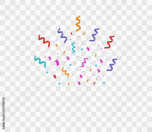 Obraz Colorful bright confetti