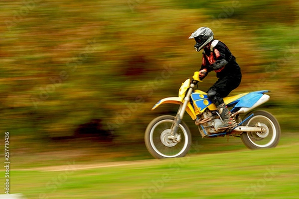 Obraz Motocross Action in Autumn