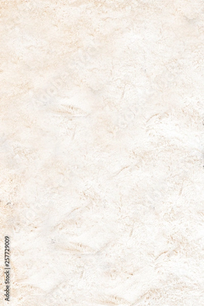 Obraz  Background: flour scattered on the table.  Top view.