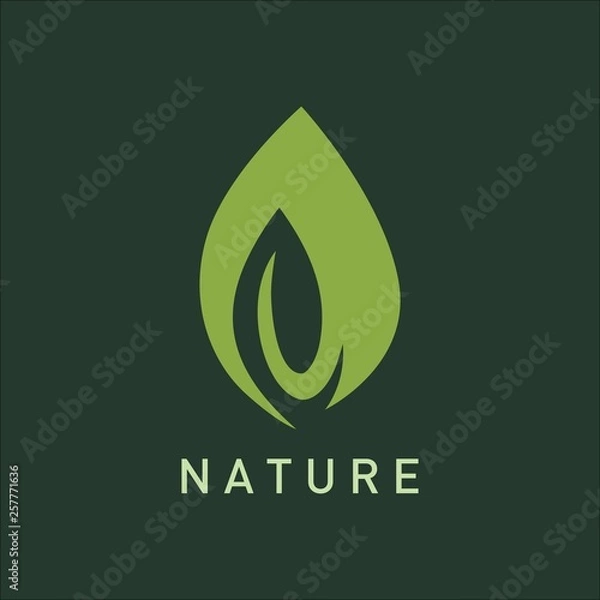 Obraz Nature green logo