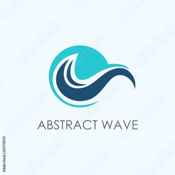 Obraz Abstract wave logo template