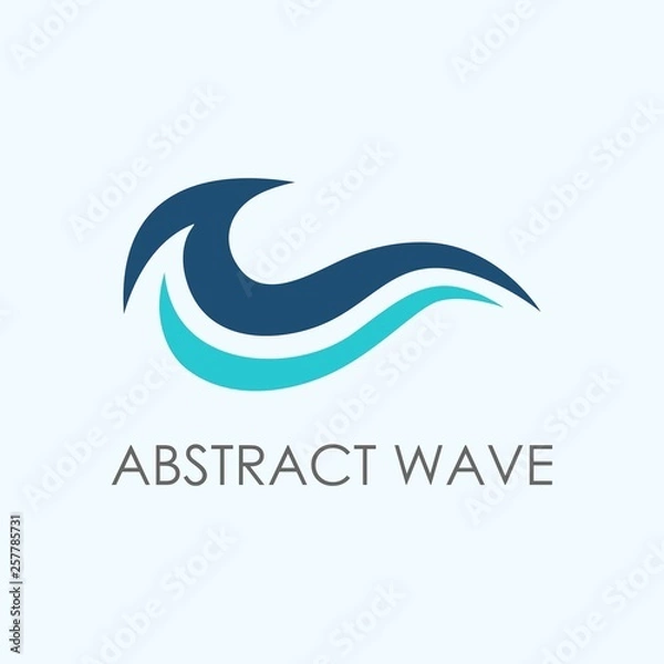 Obraz Abstract wave logo template