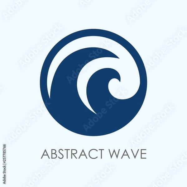 Obraz Abstract wave logo template