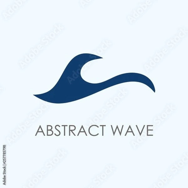 Obraz Abstract wave logo template
