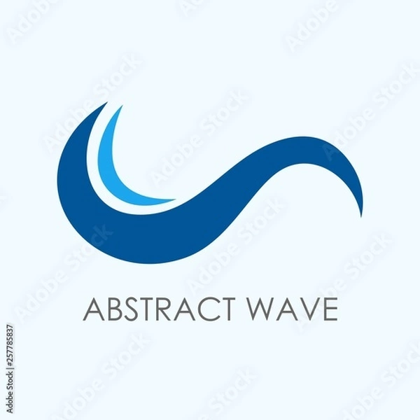 Obraz Abstract wave logo template