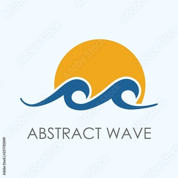 Obraz Abstract wave logo template