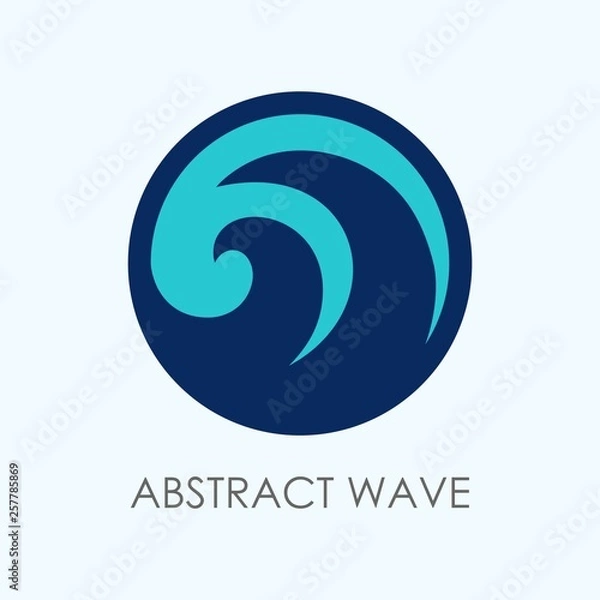 Obraz Abstract wave logo template