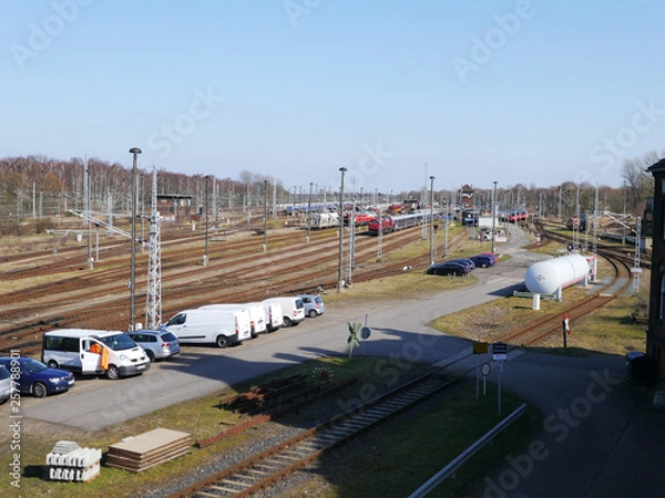 Fototapeta 鉄道とプラットフォーム