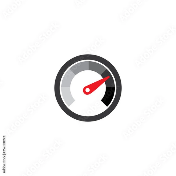 Fototapeta speedometer icon logo