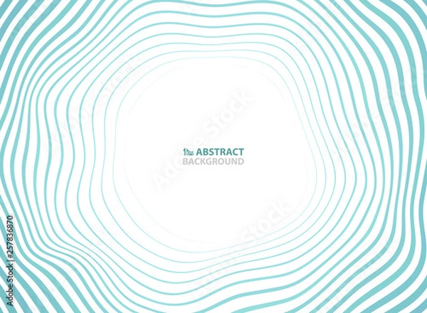 Fototapeta Abstract sea waves pattern circle presentation background. You can use for ad, poster, cover design, travelling campaign, annual report.