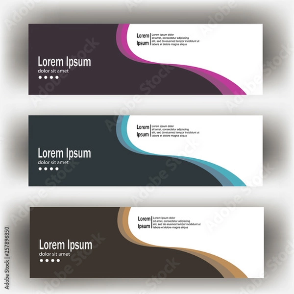 Fototapeta abstract geometric design banner web template. Banner web design vector template