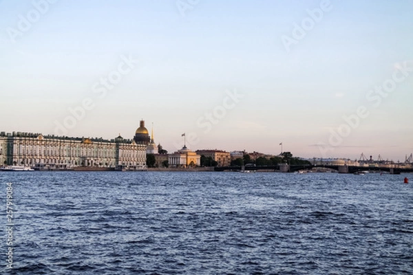 Obraz Evening St. Petersburg view from the Neva River