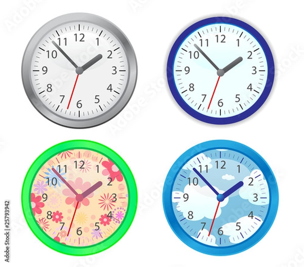 Fototapeta Set of vector clock