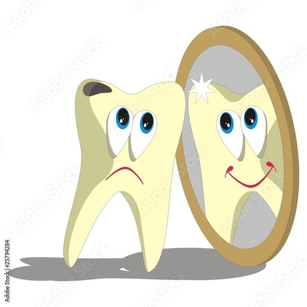 Fototapeta Tooth cartoon set 006