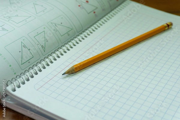 Obraz Notebook and pencil.