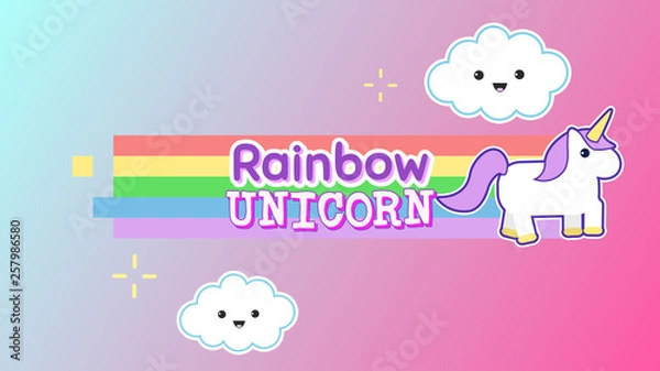 Obraz Rainbow Unicorn Tytuły