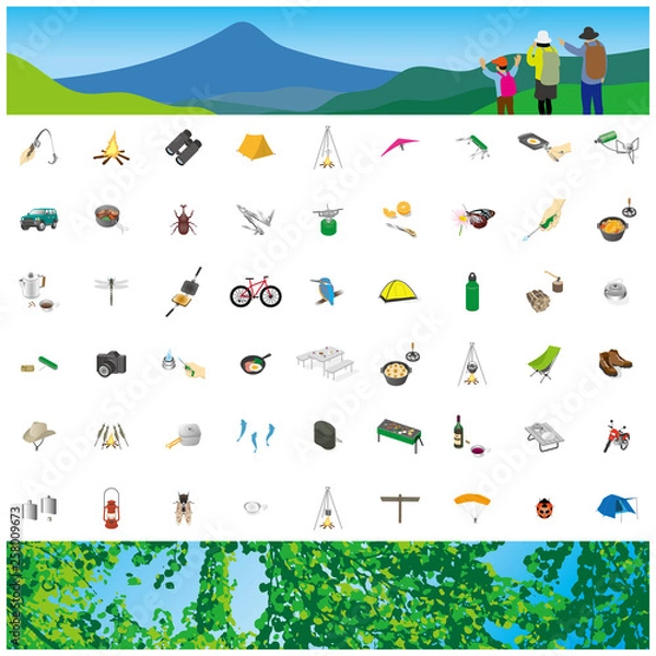 Obraz アウトドアグッズ