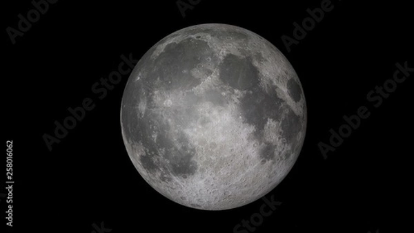 Fototapeta 3d moon planet on space