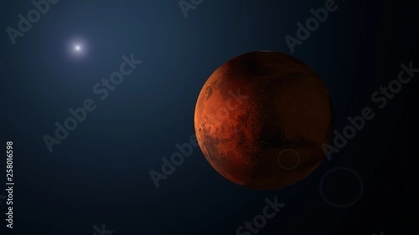 Fototapeta 3d rendering mars planet